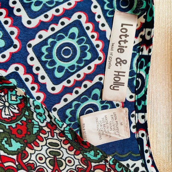 Band of Gypsies BOHO Style Fringe Floral Kimono M - Picture 7 of 8